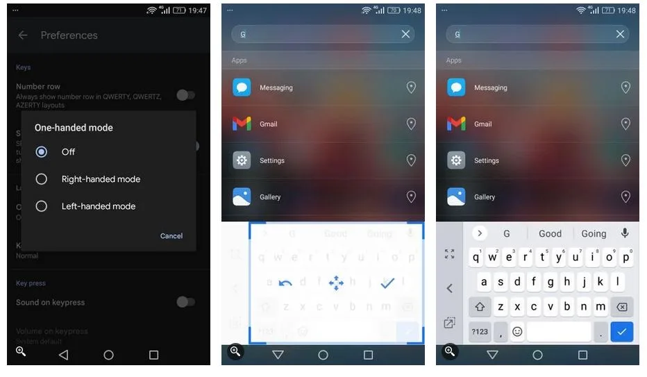 2- استفاده از کیبورد: Gboard