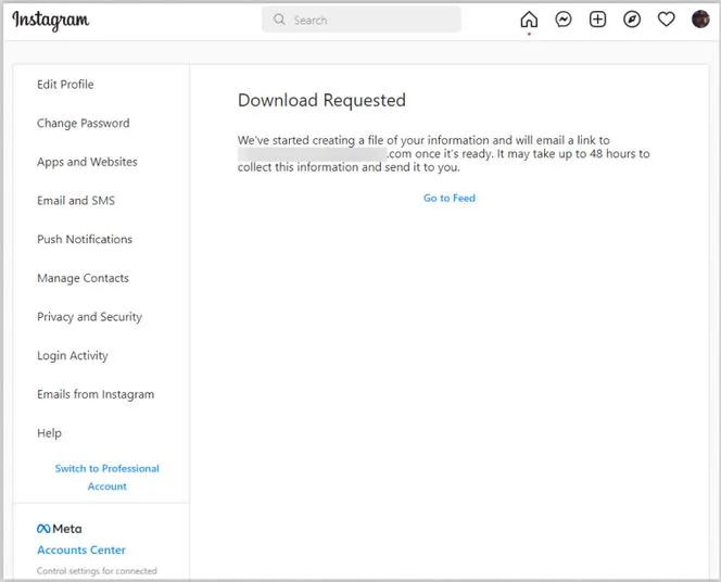 بازیابی پیام های حذف شده از اینستاگرام با استفاده از Instagram Data 7
