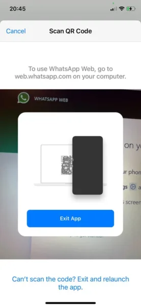 1- وارد اکانت واتساپ خود شوید 3