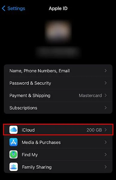 پشتیبان گیری از برنامه Notes آیفون با استفاده از iCloud 2
