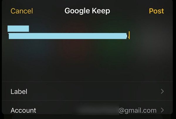 پشتیبان گیری از برنامه Notes آیفون با استفاده از Google Keep 6