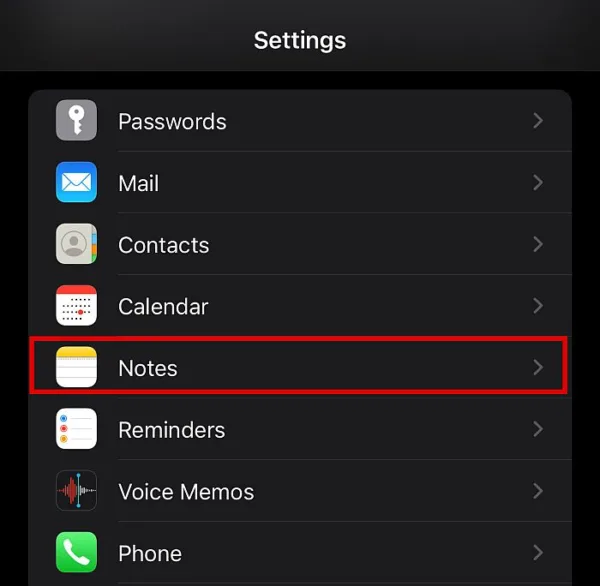 پشتیبان گیری از برنامه Notes آیفون با استفاده از Gmail 1