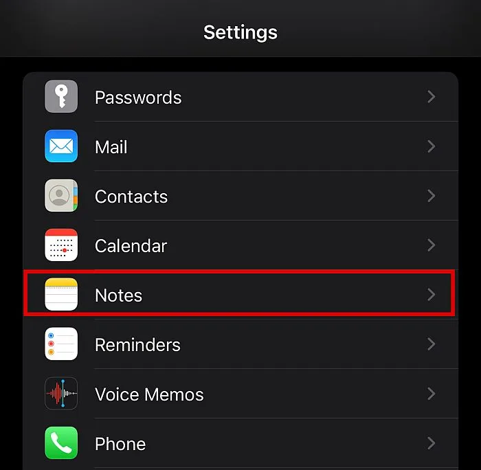 پشتیبان گیری از برنامه Notes آیفون با استفاده از Gmail 1