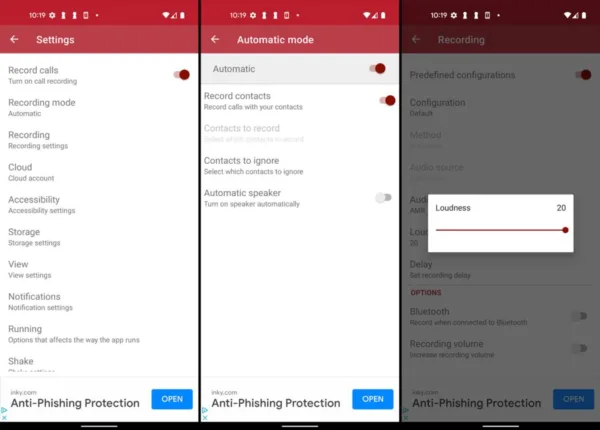 ضبط مکالمات تلفنی به کمک اپ Automatic Call Recorder 3