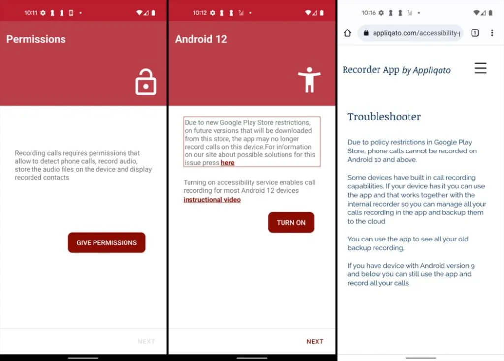 ضبط مکالمات تلفنی به کمک اپ Automatic Call Recorder 1