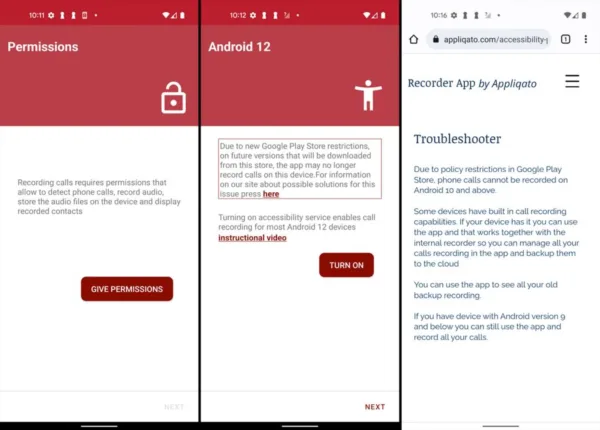 ضبط مکالمات تلفنی به کمک اپ Automatic Call Recorder 1