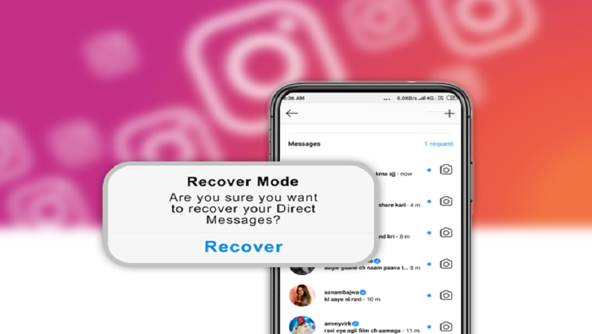 آموزش بازیابی پیام های حذف شده از اینستاگرام