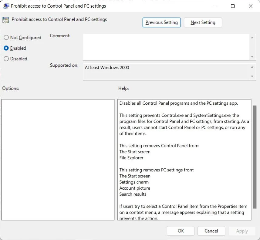 با استفاده از Local Group Policy Editor مانع تغییر تنظیمات ویندوز 11 توسط کاربران دیگر شوید 2