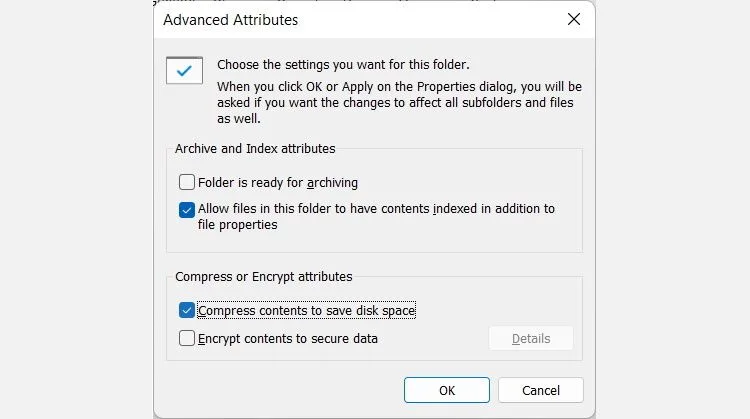 چگونه قابلیت File Compression در ویندوز 11 را روی یک پوشه فعال کنیم 2