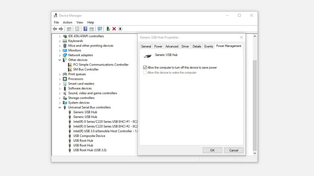 Power Management Settings