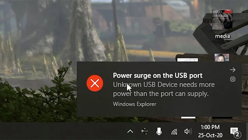 Power Surge on a USB Port
