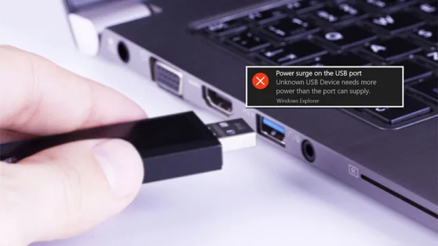 جریان کشی پورت USB