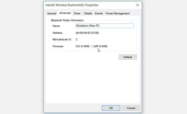 Checking-the-Bluetooth-Version-Number