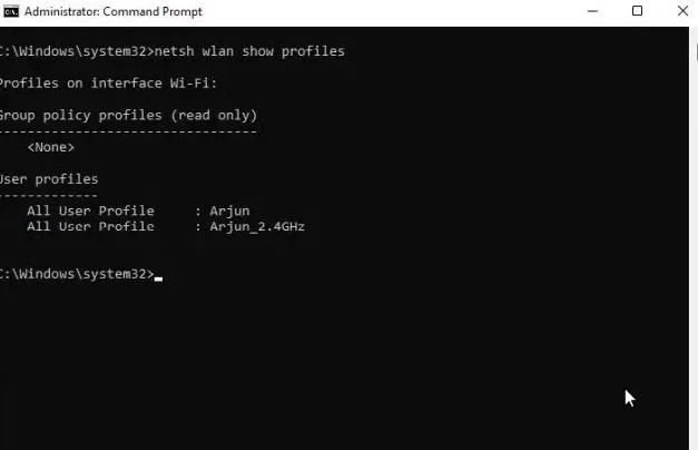 دیدن پسورد وای-فای در ویندوز 11 با استفاده از CMD و یا PowerShell 2