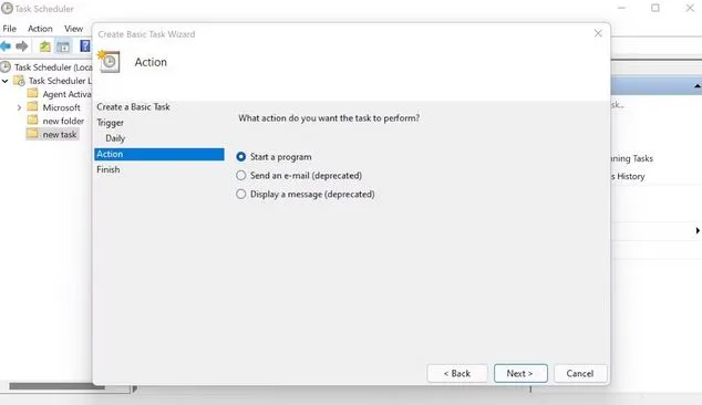 زمانبندی برنامه ها با استفاده از Task Scheduler ویندوز 3