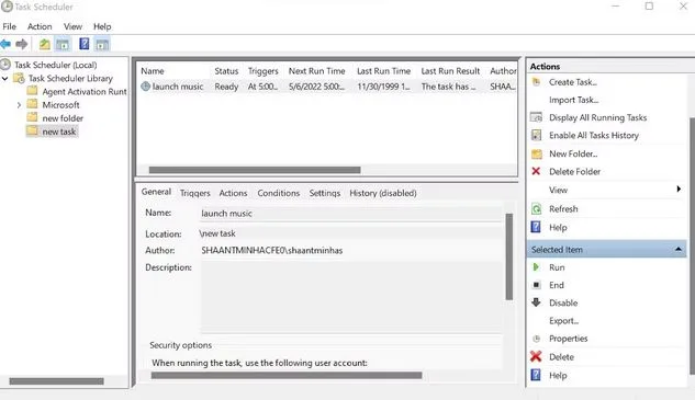 زمانبندی برنامه ها با استفاده از Task Scheduler ویندوز 4