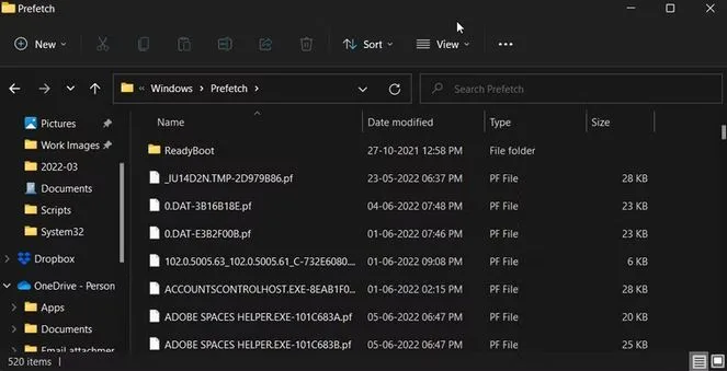 چگونه به کمک Command Prompt فایل‌های Prefetch شده را حذف کنیم؟