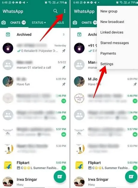 ایجاد لینک پروفایل در واتساپ بیزنسی 1