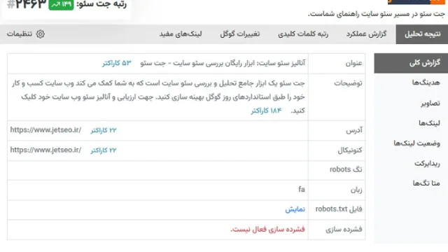 افزونه‌ سئو ایرانی جت سئو برای مرورگر گوگل کروم