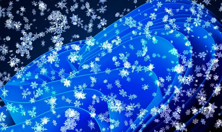 Snowy Desktop 3D