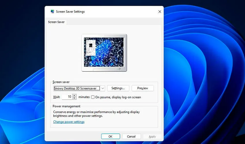 Snowy Desktop 3D
