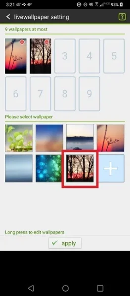 1- استفاده از تصویر زمینه جدا به کمک GO Multiple Wallpaper 4
