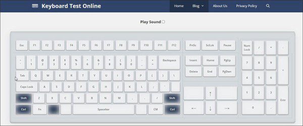 Keyboard Test Online