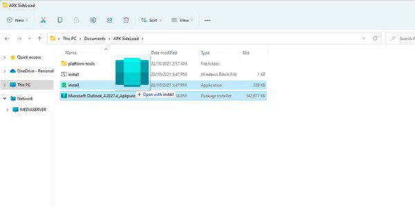 نصب فایل‌های اندرویدی APK در ویندوز 11
