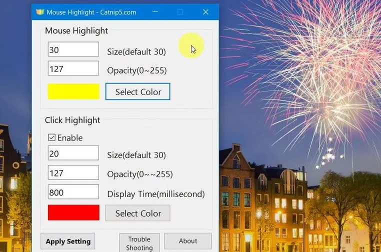 چگونه نشانگر ماوس را با استفاده از برنامه Mouse Pointer Highlight هایلایت کنیم؟ 3