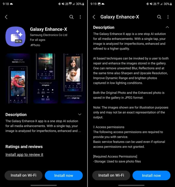 Galaxy Enhance-X