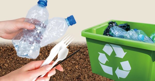 از پلاستیک های قابل بازیافت استفاده کنید