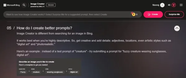 Bing Image Creator