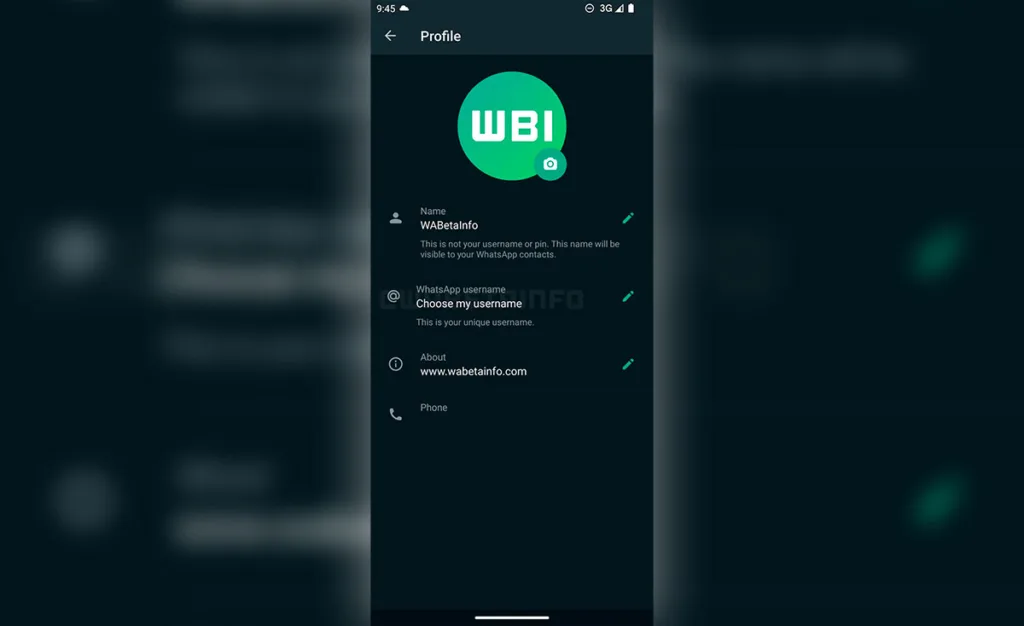 نام کاربری در واتساپ