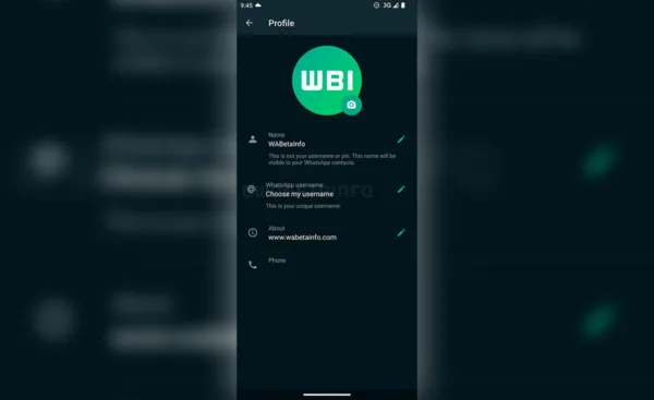 نام کاربری در واتساپ