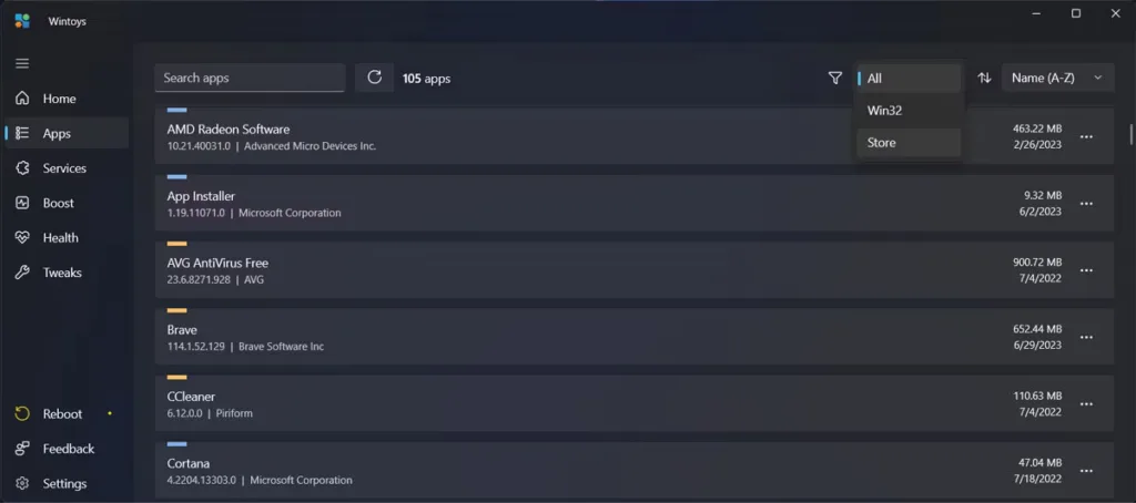 برنامه رایگان Wintoys