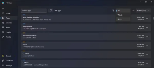 برنامه رایگان Wintoys