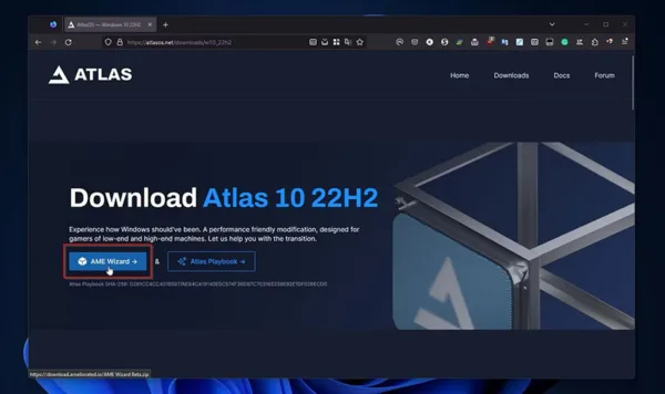 دانلود AtlasOS