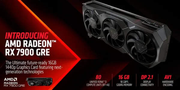 کارت گرافیک دسکتاپ Radeon RX 7900 GRE
