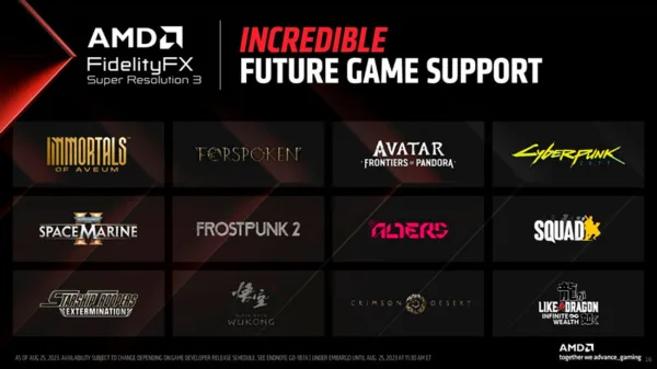 AMD FidelityFX Super Resolution 3