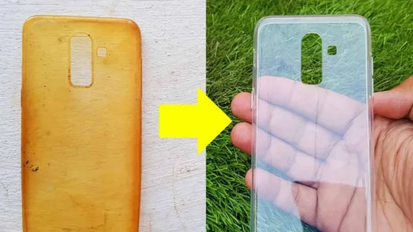 تمیز كردن قاب گوشی ژله ای