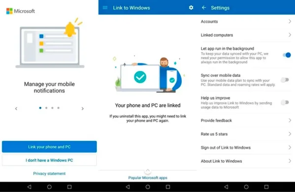 Link to Windows