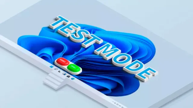 حالت تست مود در ویندوز