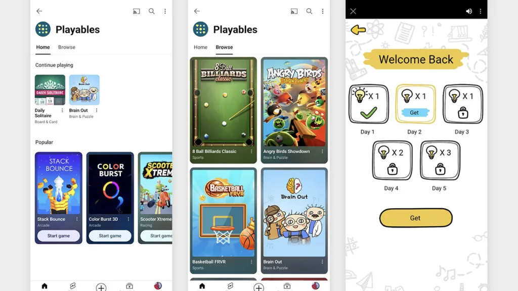 سرویس بازی Playables یوتیوب