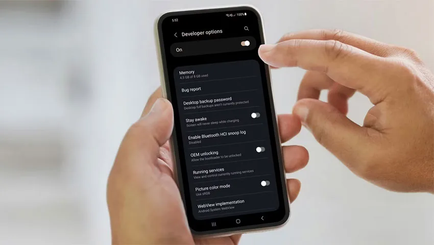 Developer Options در اندروید