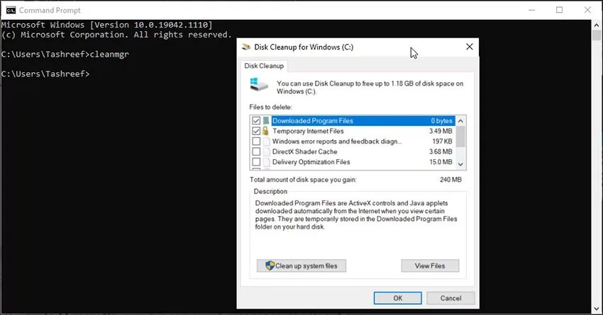 پاکسازی کامپیوتر با استفاده از Command Prompt