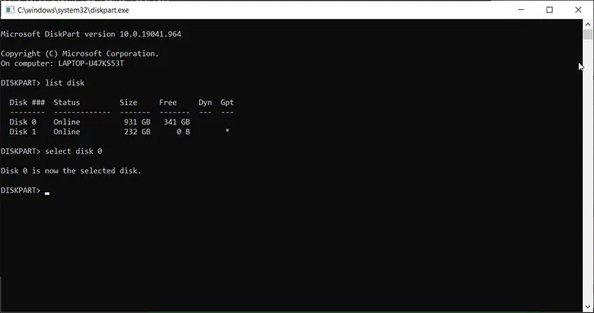 پاکسازی کامپیوتر با استفاده از Command Prompt