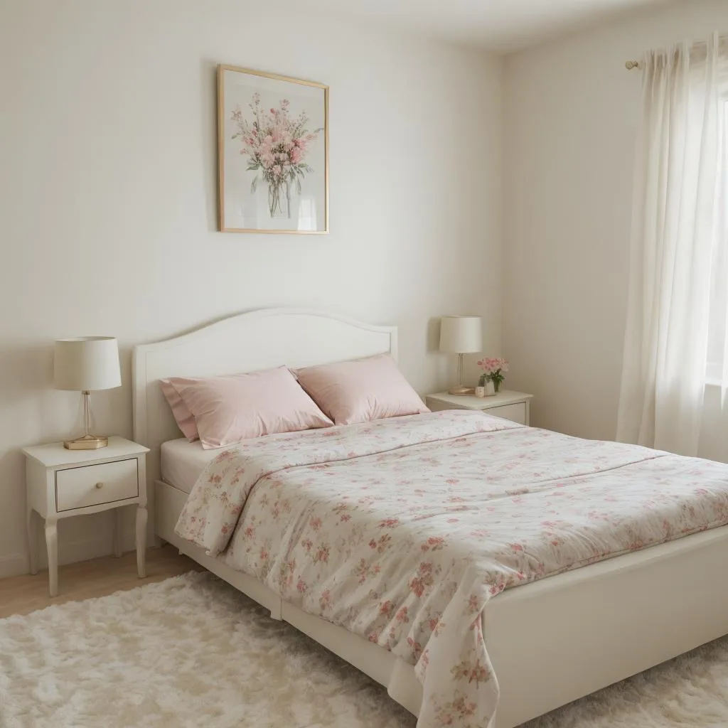 کاغذ دیواری اتاق خواب دخترانه