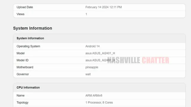 ایسوس زنفون 11 اولترا در Geekbench
