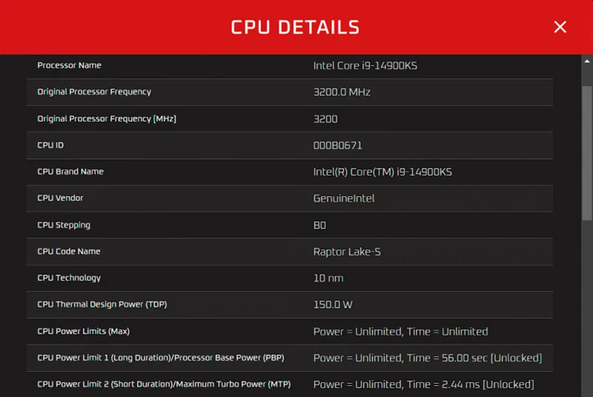 پردازنده اینتل Core i9-14900KS