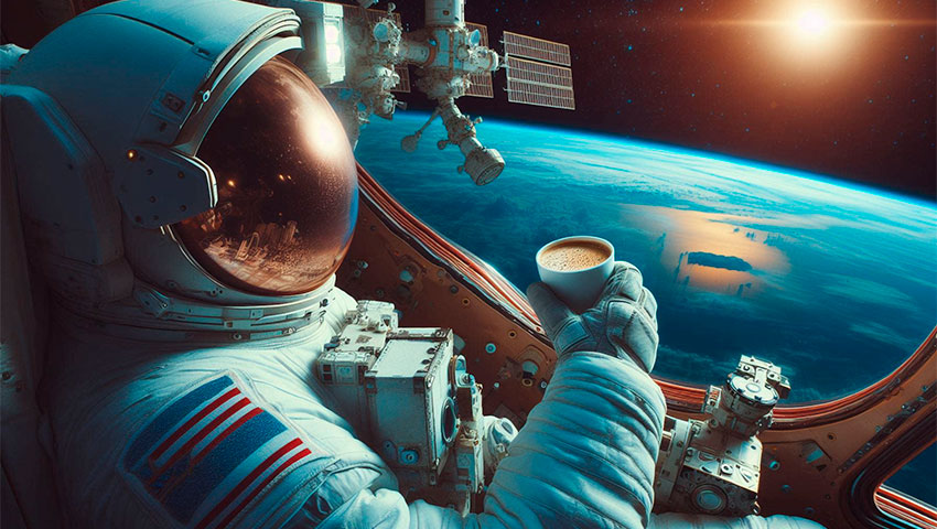 فنجان مویرگی طعم خوش قهوه را به فضانوردان هدیه می‌کند!